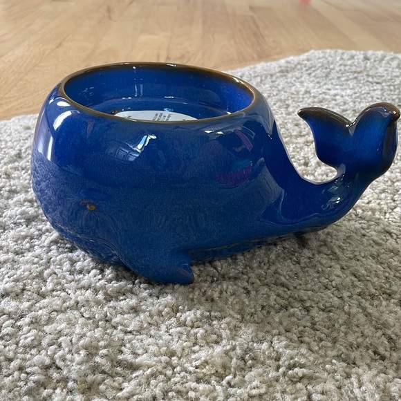 Bath & Body Works Other - Bath and Body Works Blue Whale Ceramic 3 Wick Candle Holder Sea Beach *NEW*